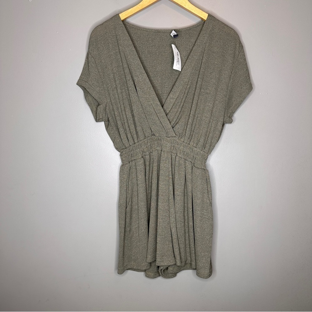 NWT KLD Romper in olive